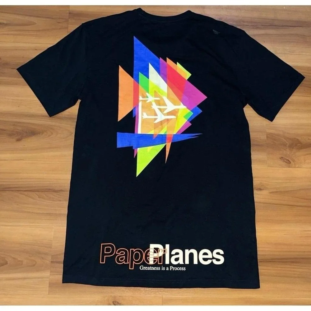 Mens Roc Nation Paper Planes Angles Oversized Crewneck Tee T-Shirt - Picture 1 of 6